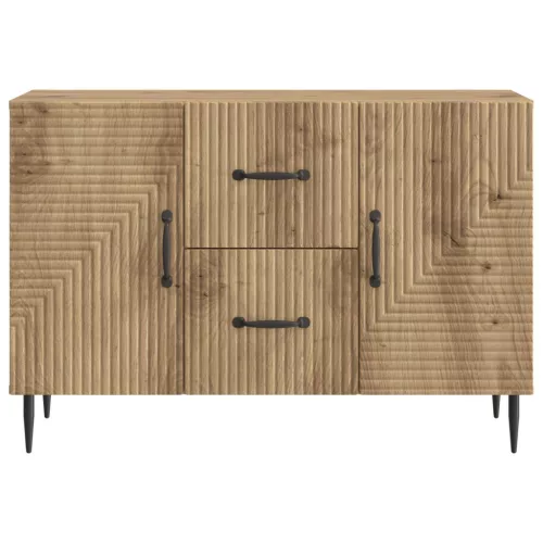  Széf fiókkal Kézműves Tölgy 89 x 34,5 x 60 cm Szerelt Fa