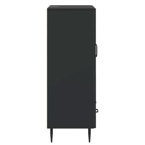  Széf fiókkal Fekete 66 x 34,5 x 95 cm Szerelt Fa