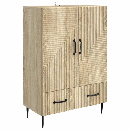  Széf fiókkal Sonoma Tölgy 66 x 34,5 x 95 cm Szerelt Fa