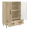  Széf fiókkal Sonoma Tölgy 66 x 34,5 x 95 cm Szerelt Fa