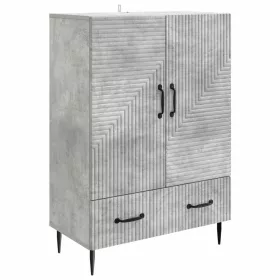  Széf fiókkal Betonszürke 66 x 34,5 x 95 cm Szerelt Fa