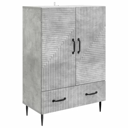  Széf fiókkal Betonszürke 66 x 34,5 x 95 cm Szerelt Fa