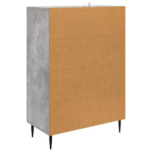  Széf fiókkal Betonszürke 66 x 34,5 x 95 cm Szerelt Fa