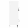  Széf fiókkal Magasfényű Fehér 66 x 34,5 x 95 cm Szerelt Fa