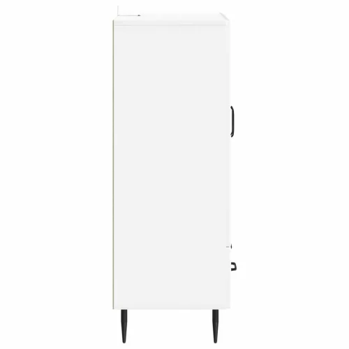  Széf fiókkal Magasfényű Fehér 66 x 34,5 x 95 cm Szerelt Fa