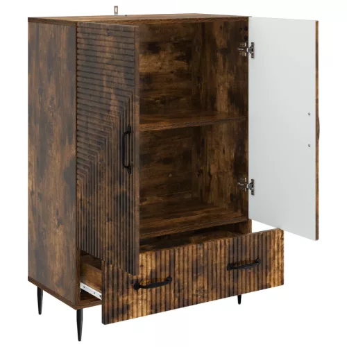  Széf fiókkal Füstös Tölgy 66 x 34,5 x 95 cm Szerelt Fa