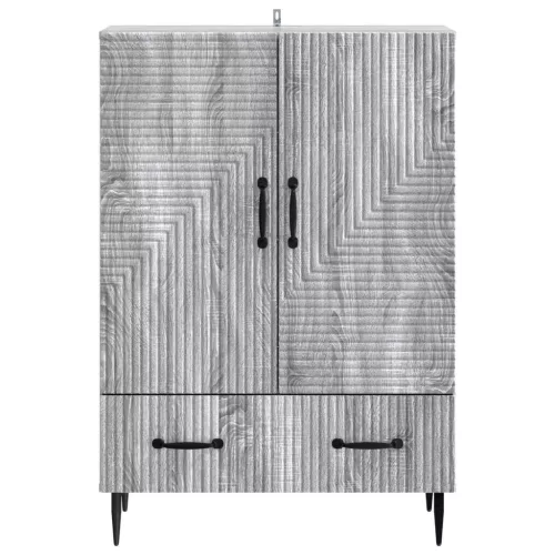  Széf fiókkal Szürke Sonoma 66 x 34,5 x 95 cm Szerelt Fa