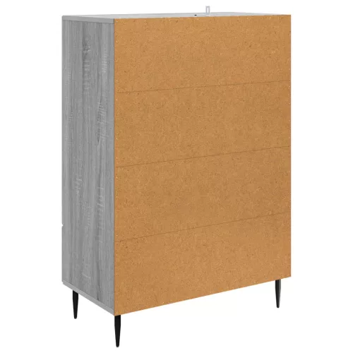  Széf fiókkal Szürke Sonoma 66 x 34,5 x 95 cm Szerelt Fa