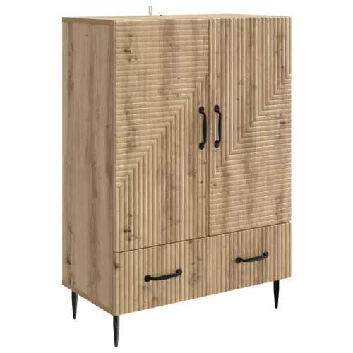  Széf fiókkal Kézműves Tölgy 66 x 34,5 x 95 cm Szerelt Fa