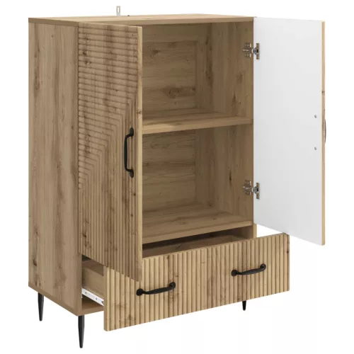  Széf fiókkal Kézműves Tölgy 66 x 34,5 x 95 cm Szerelt Fa