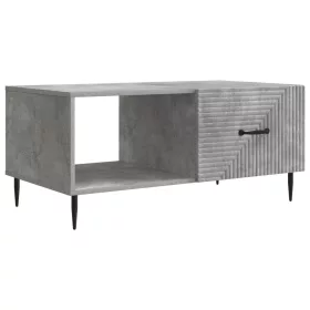 Dohányzóasztal Betonszürke 90 x 50 x 40 cm Szerelt Fa