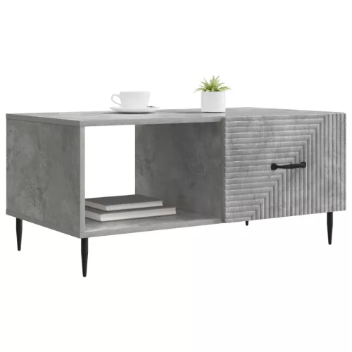  Dohányzóasztal Betonszürke 90 x 50 x 40 cm Szerelt Fa