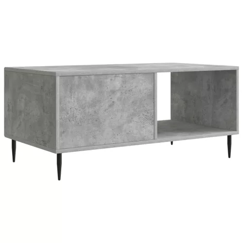  Dohányzóasztal Betonszürke 90 x 50 x 40 cm Szerelt Fa