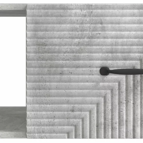  Dohányzóasztal Betonszürke 90 x 50 x 40 cm Szerelt Fa