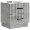  Éjjeliszekrény Betonszürke 43 x 34,5 x 44,5 cm Szerelt Fa