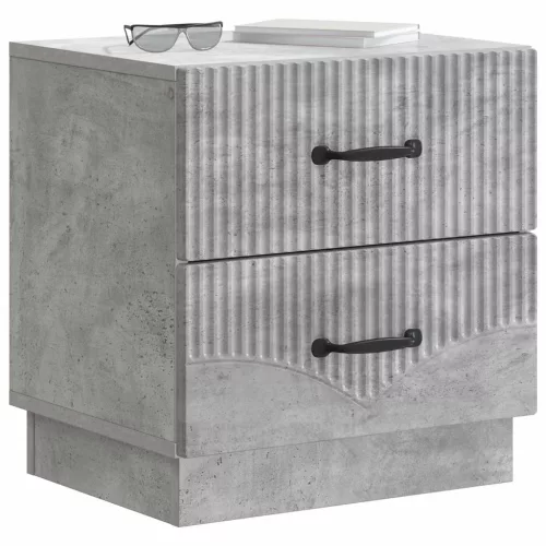  Éjjeliszekrény Betonszürke 43 x 34,5 x 44,5 cm Szerelt Fa