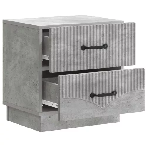  Éjjeliszekrény Betonszürke 43 x 34,5 x 44,5 cm Szerelt Fa