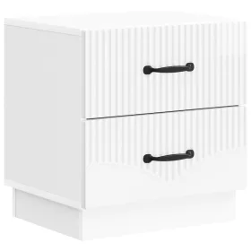    Éjjeliszekrény Magasfényű Fehér 43 x 34,5 x 44,5 cm Szerelt Fa