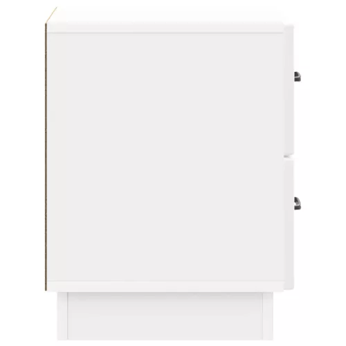  Éjjeliszekrény Magasfényű Fehér 43 x 34,5 x 44,5 cm Szerelt Fa