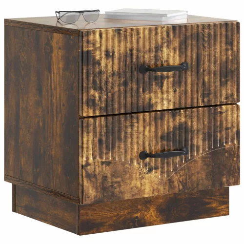  Éjjeliszekrény Füstös Tölgy 43 x 34,5 x 44,5 cm Szerelt Fa