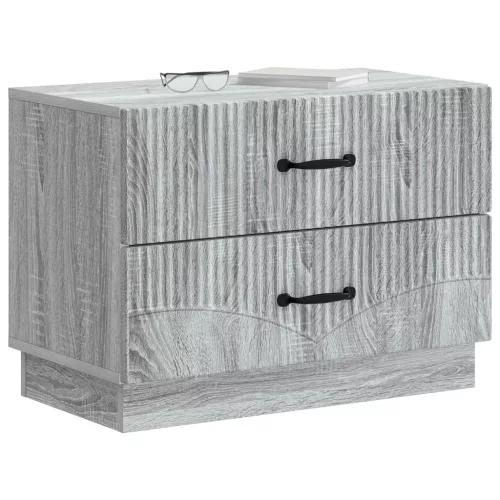  Éjjeliszekrény Szürke Sonoma 62 x 34,5 x 44,5 cm Szerelt Fa