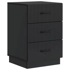    Éjjeliszekrény fiókkal Fekete 43 x 41 x 63,5 cm Szerelt Fa