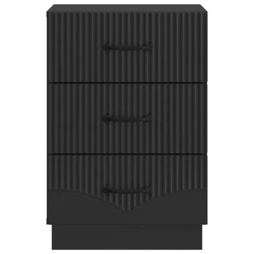  Éjjeliszekrény fiókkal Fekete 43 x 41 x 63,5 cm Szerelt Fa