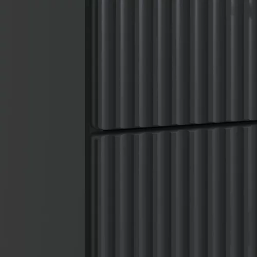  Éjjeliszekrény fiókkal Fekete 43 x 41 x 63,5 cm Szerelt Fa