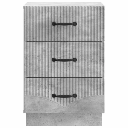  Éjjeliszekrény fiókkal Betonszürke 43 x 41 x 63,5 cm Szerelt Fa