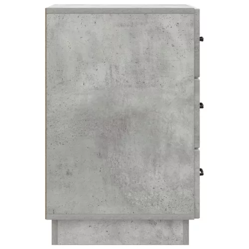  Éjjeliszekrény fiókkal Betonszürke 43 x 41 x 63,5 cm Szerelt Fa