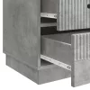  Éjjeliszekrény fiókkal Betonszürke 43 x 41 x 63,5 cm Szerelt Fa