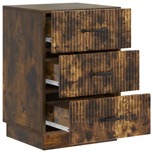  Éjjeliszekrény Füstös Tölgy 43 x 41 x 63,5 cm Szerelt Fa