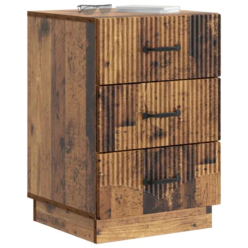  Éjjeliszekrény fiókkal Antik Fa 43 x 41 x 63,5 cm Szerelt Fa