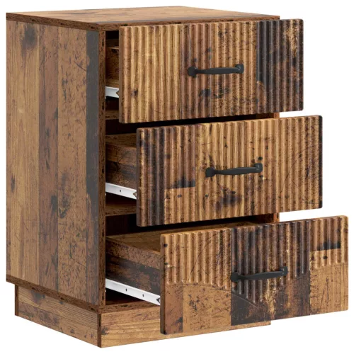  Éjjeliszekrény fiókkal Antik Fa 43 x 41 x 63,5 cm Szerelt Fa