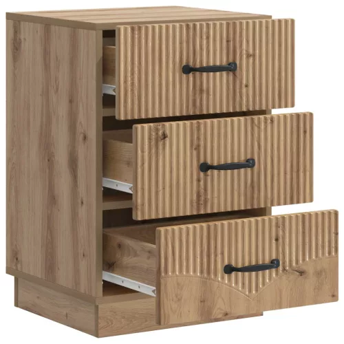  Éjjeliszekrény Kézműves Tölgy 43 x 41 x 63,5 cm Szerelt Fa