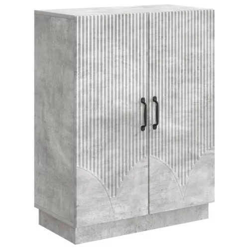  Széf Betonszürke 66 x 34,5 x 87 cm Szerelt Fa