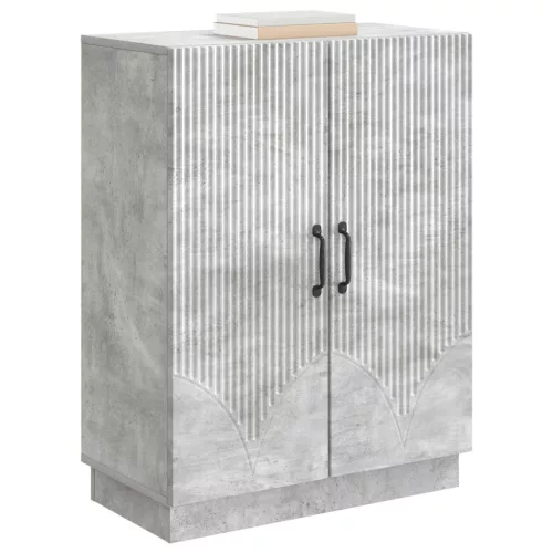  Széf Betonszürke 66 x 34,5 x 87 cm Szerelt Fa