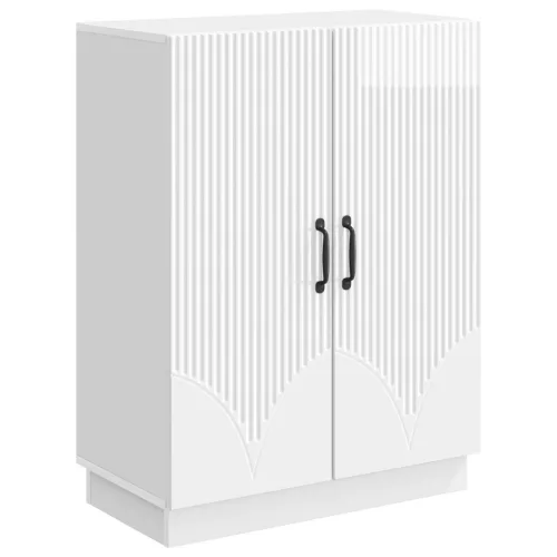  Széf Magasfényű Fehér 66 x 34,5 x 87 cm Szerelt Fa