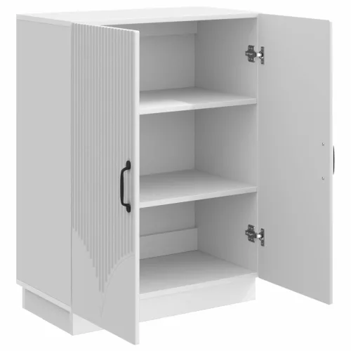  Széf Magasfényű Fehér 66 x 34,5 x 87 cm Szerelt Fa