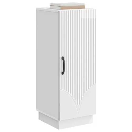  Széf Magasfényű Fehér 33 x 34,5 x 87 cm Szerelt Fa