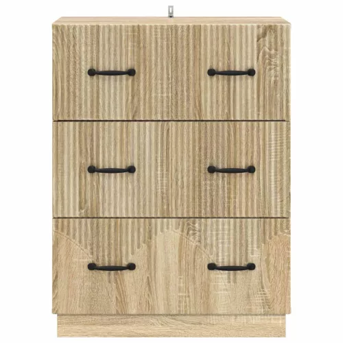  Fiókos szekrény Sonoma Tölgy 66 x 34,5 x 87 cm Szerelt Fa