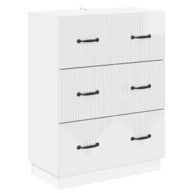    Fiókos szekrény Magasfényű Fehér 66 x 34,5 x 87 cm Szerelt Fa