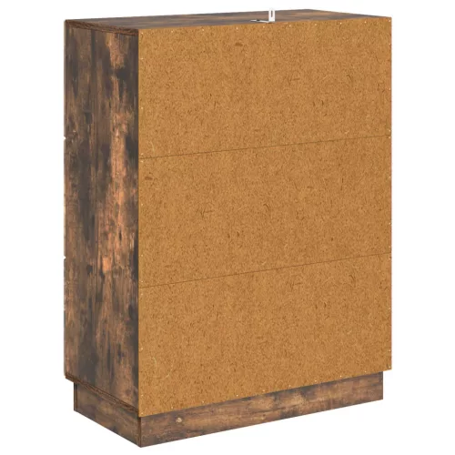  Fiókos szekrény Füstös Tölgy 66 x 34,5 x 87 cm Szerelt Fa