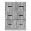  Fiókos szekrény Szürke Sonoma 66 x 34,5 x 87 cm Szerelt Fa