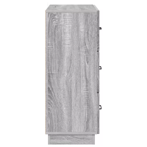  Fiókos szekrény Szürke Sonoma 66 x 34,5 x 87 cm Szerelt Fa