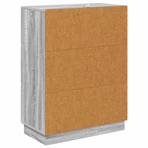  Fiókos szekrény Szürke Sonoma 66 x 34,5 x 87 cm Szerelt Fa