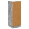  Fiókos szekrény Betonszürke 33 x 34,5 x 87 cm Szerelt Fa