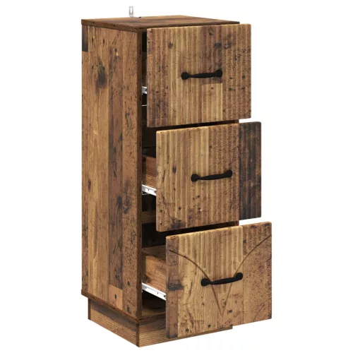  Fiókos szekrény Antik Fa 33 x 34,5 x 87 cm Szerelt Fa