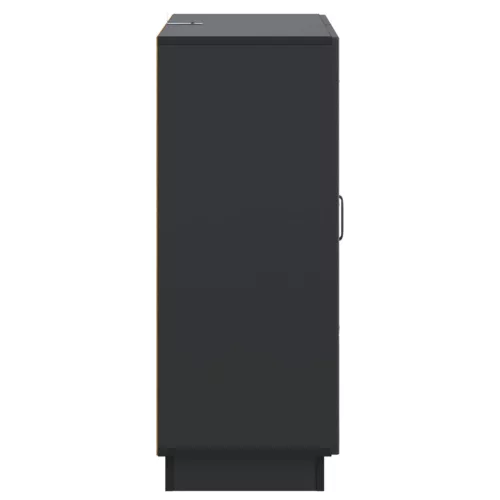  Széf fiókkal Fekete 66 x 34,5 x 87 cm Szerelt Fa