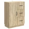  Széf fiókkal Sonoma Tölgy 66 x 34,5 x 87 cm Szerelt Fa